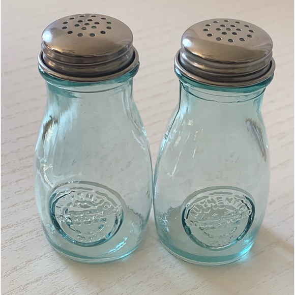 Other - AUTHENTIC 100% Recycled Glass Salt & Pepper Shakers
